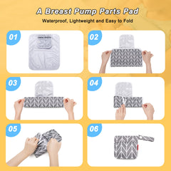 Damero bag carry handle with stroller attachment for hands-free transport