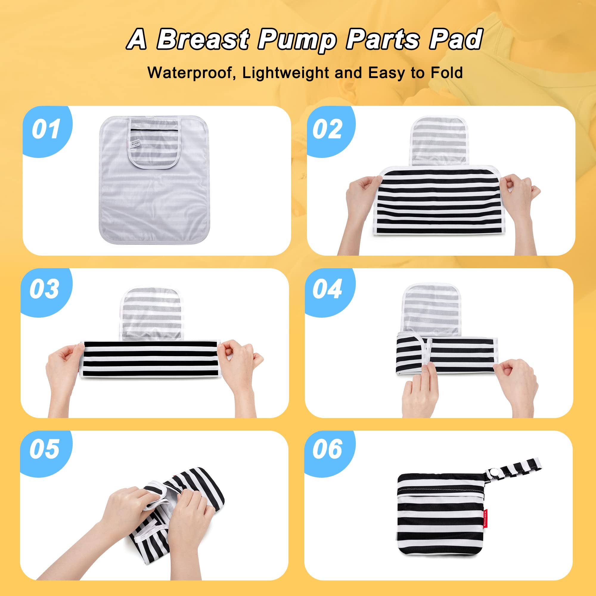 Damero bag with sturdy handle and snap for secure hanging or carrying