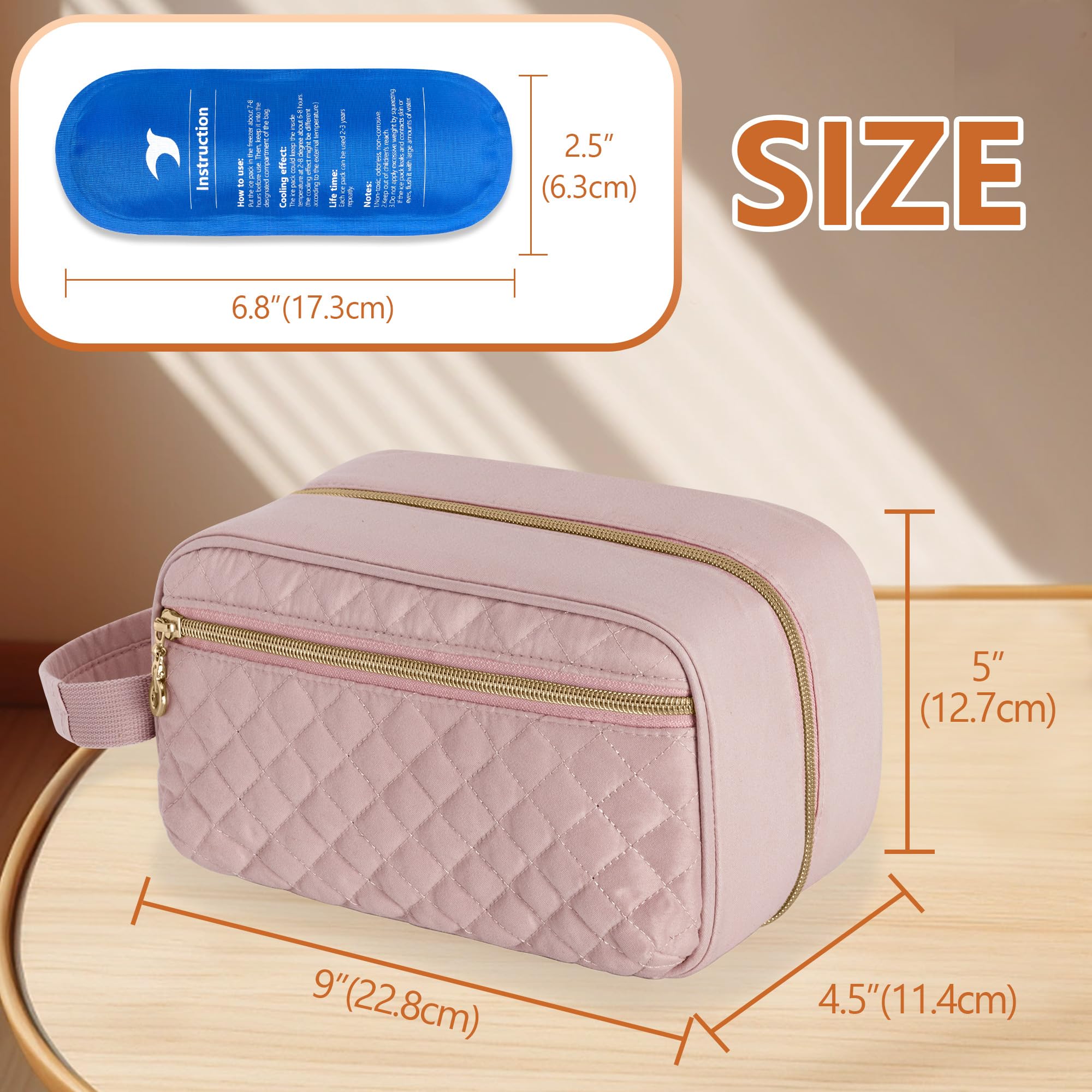 Damero bag front pocket provides quick access to small items during daycare or travel.