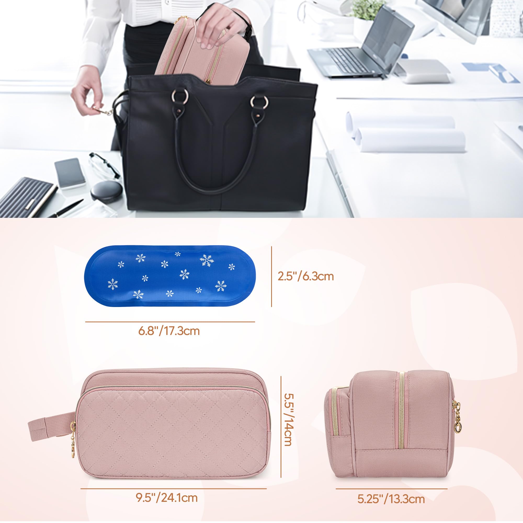 Damero breastmilk cooler bag pink design complements daily baby gear