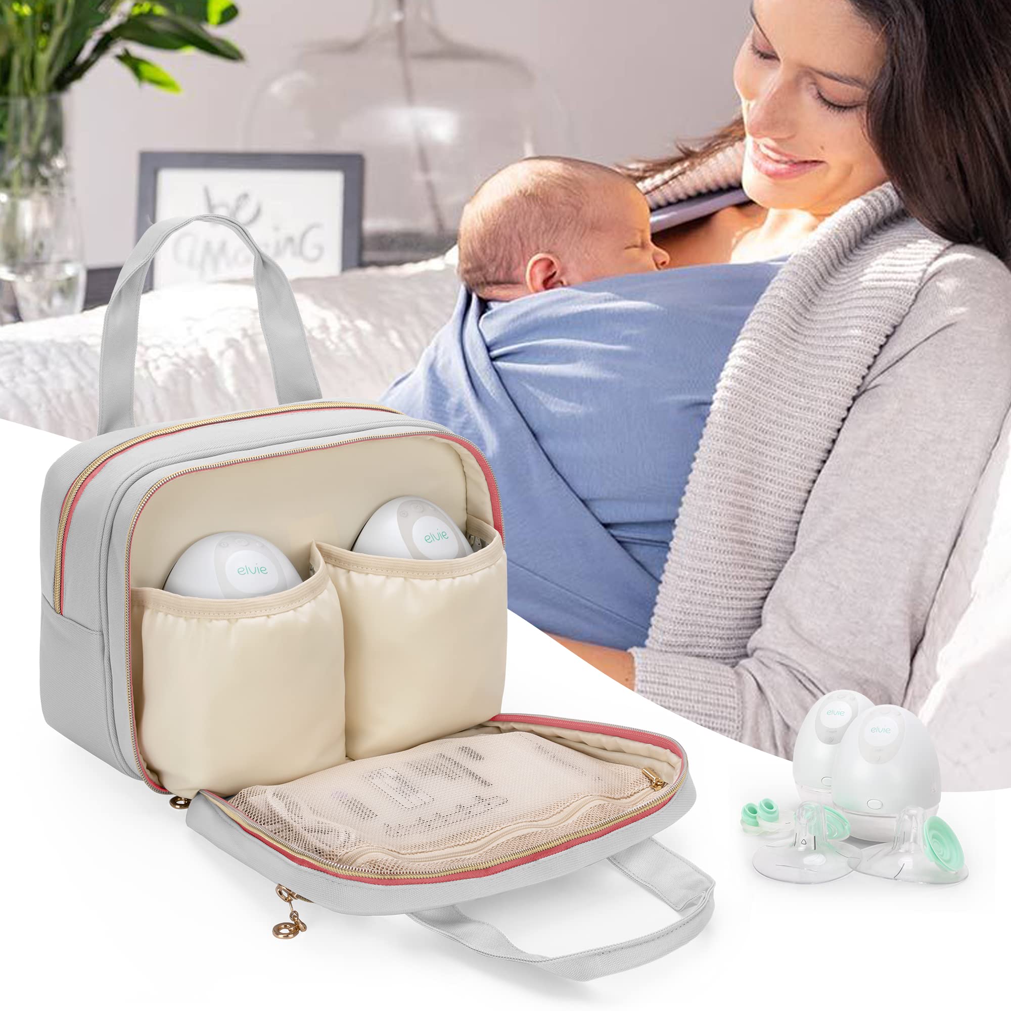 Damero two‑way zipper closure enables quick access on the go.