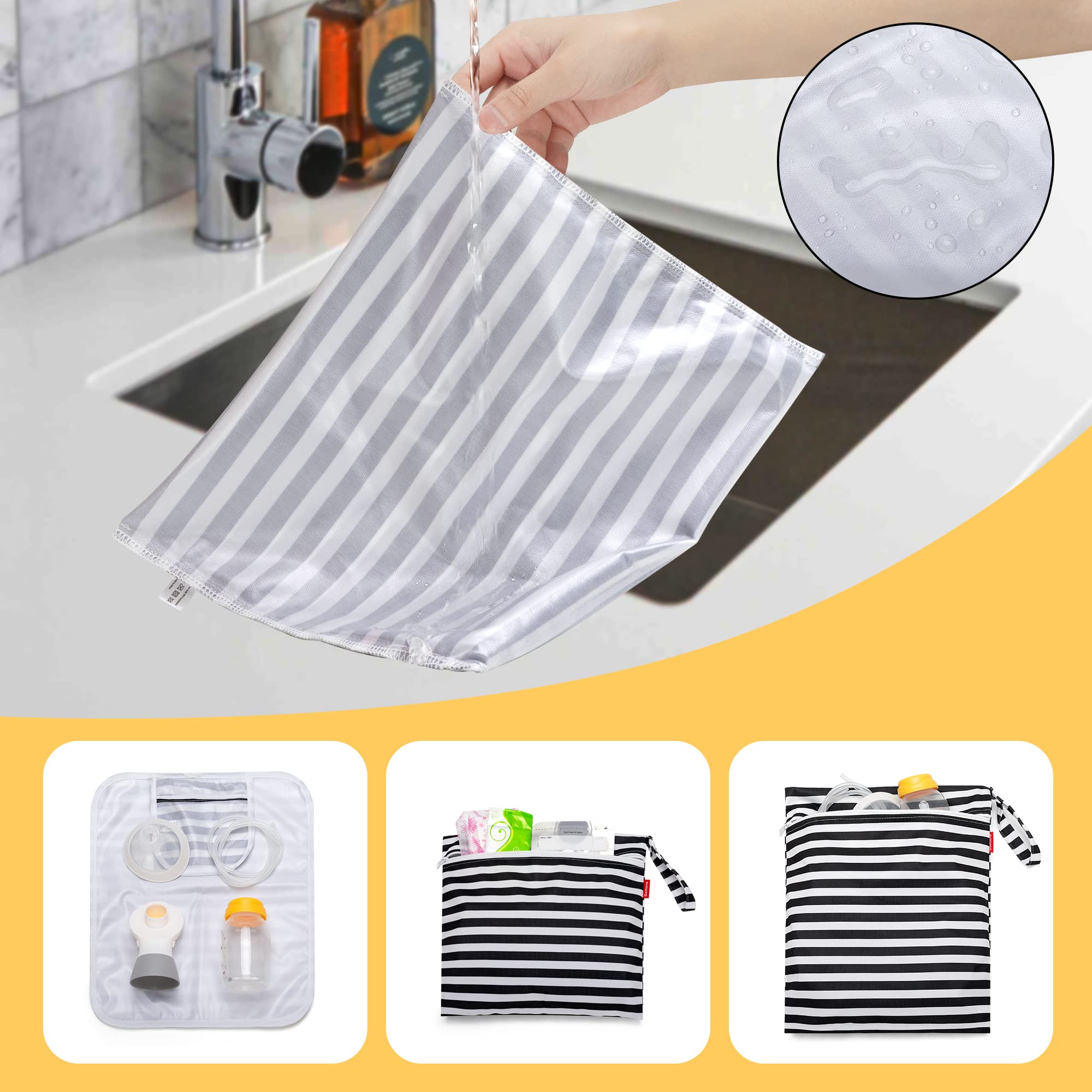 Damero foldable waterproof mat provides a clean surface for pump parts