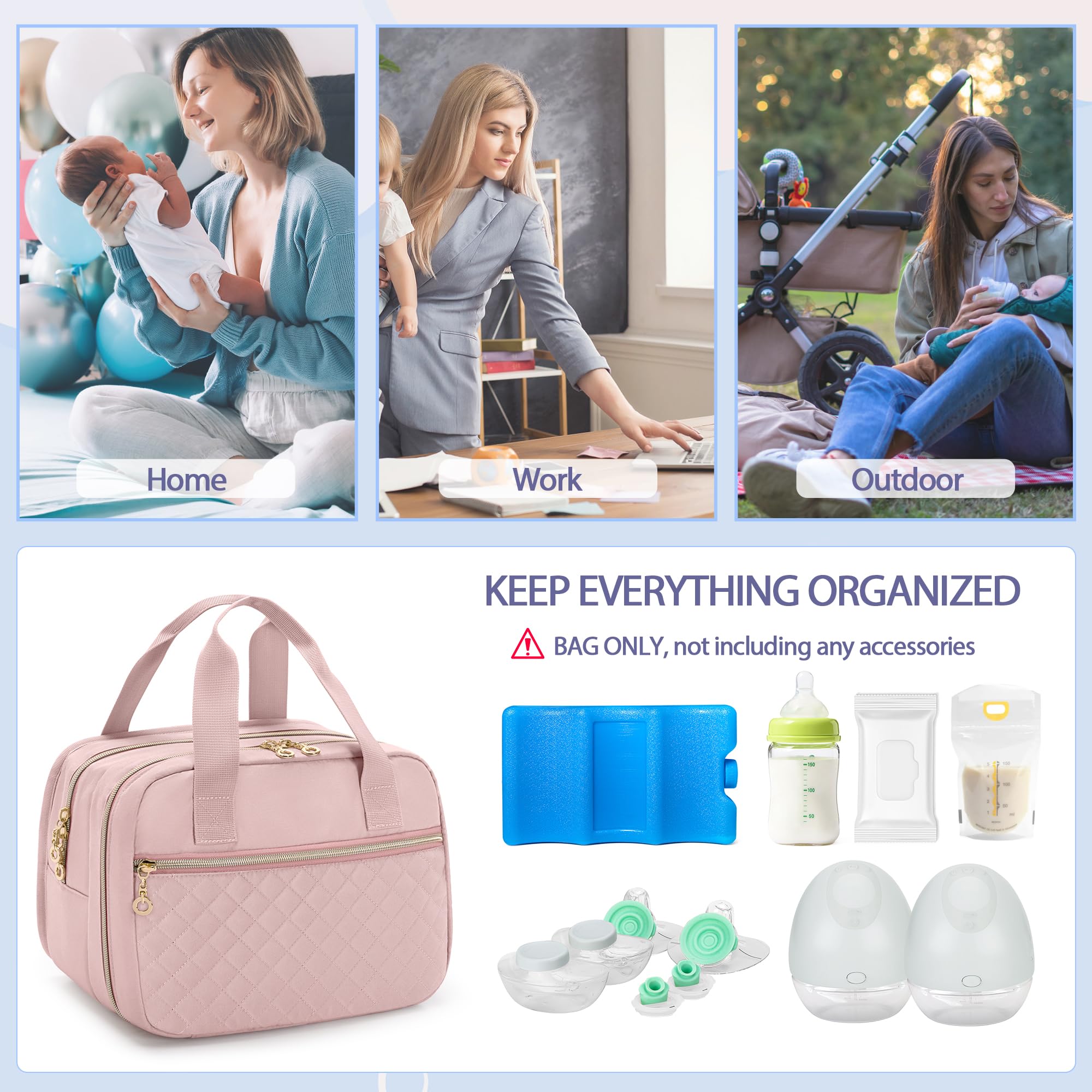 Damero top-handle design enables easy carrying between places.