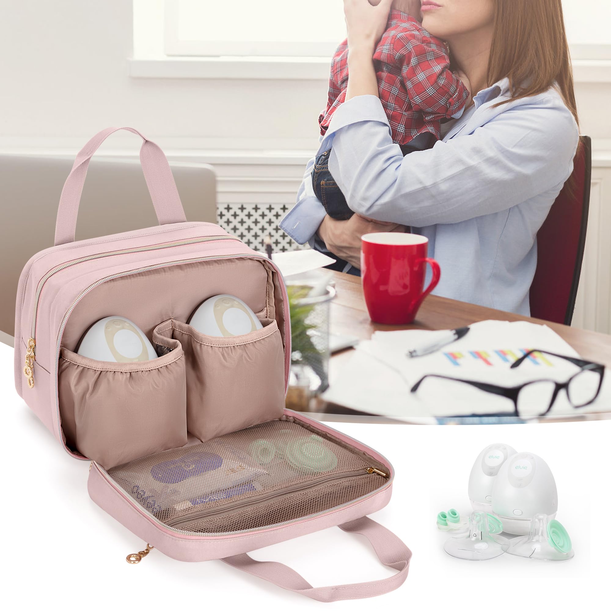 Damero Wearable Breast Pump Bag suits work, travel, and outdoor activities.