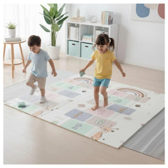 DAN&GO extra large play mat folded for easy transport and storage.