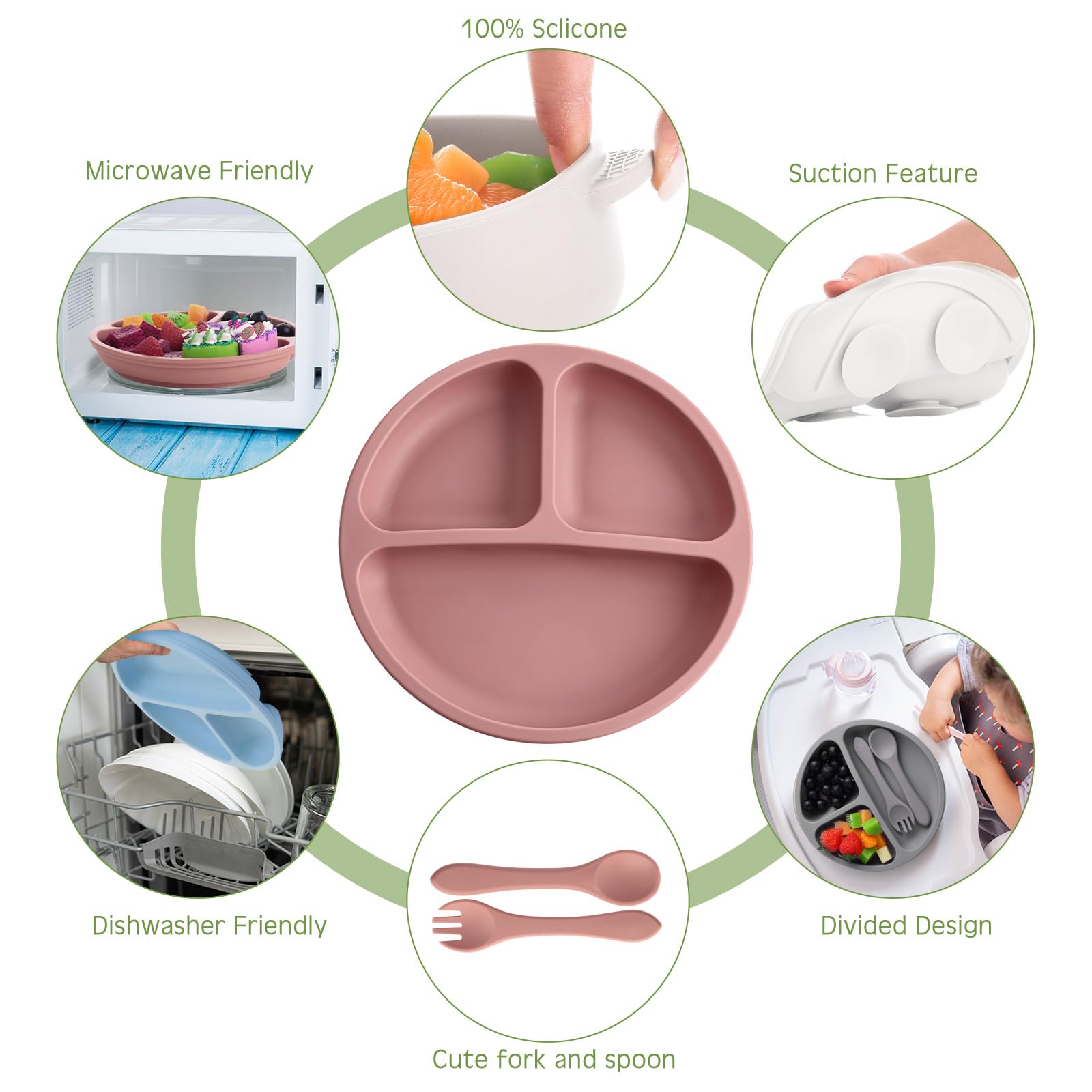 Dandat pastel color varieties add visual appeal to infant meals.