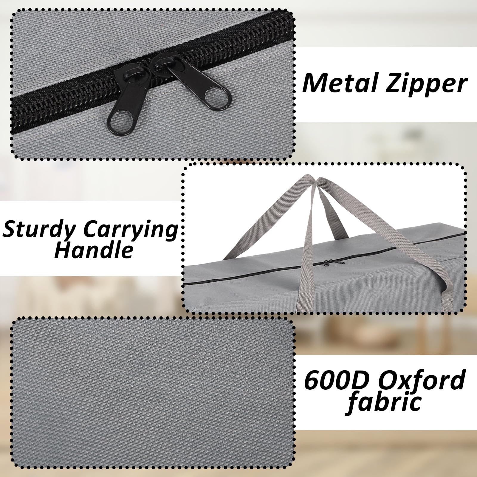 DANHMAO grey carrying bag highlights lightweight travel-friendly design.