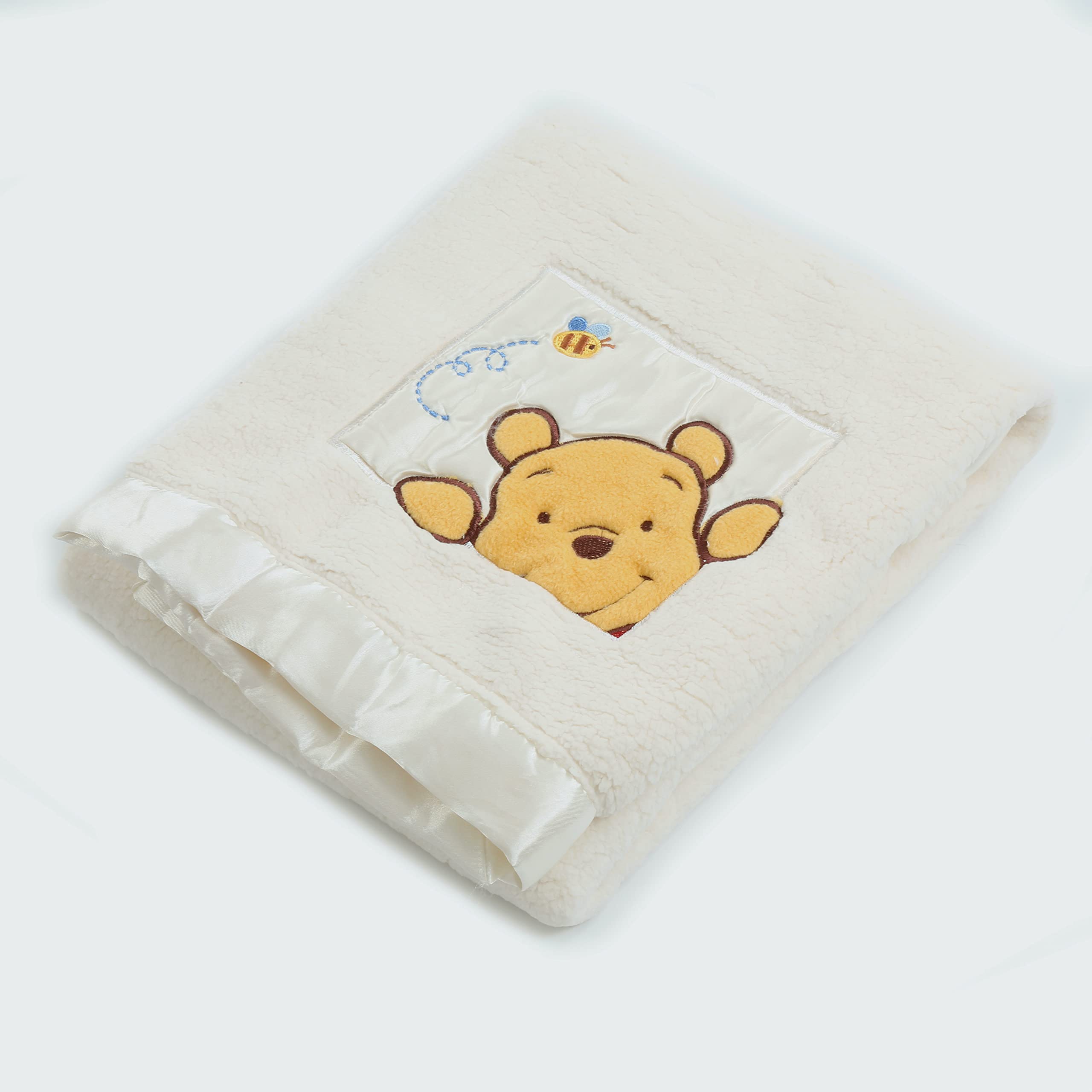 Danica Winnie Bear animal-pattern blanket 02 adds cute design for stroller or car-seat comfort.