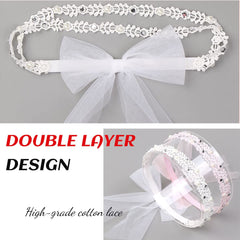 DANMY baby headband gold glitter rhinestones add festive sparkle