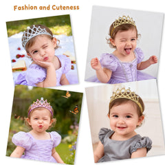DANMY pink crown headband adds playful charm for birthdays