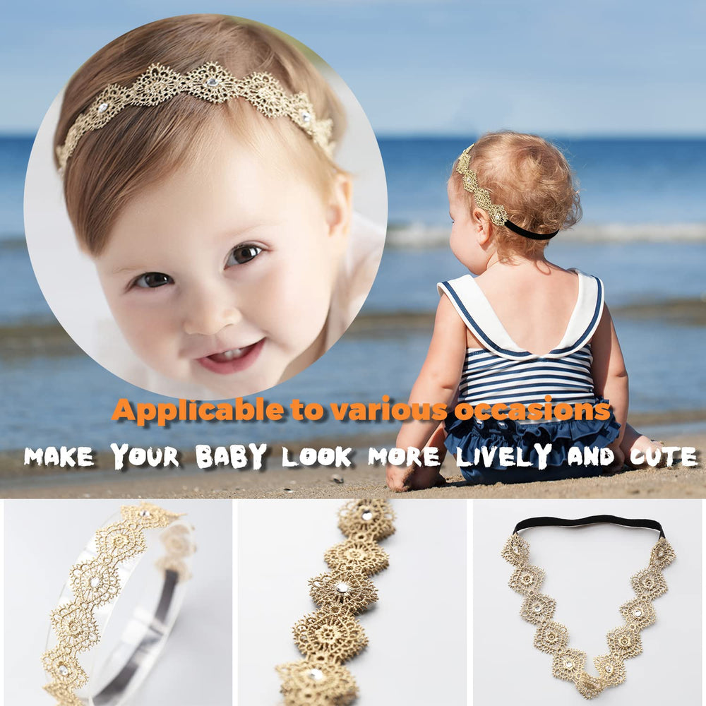 DANMY silver rhinestone headband adds sparkle for parties