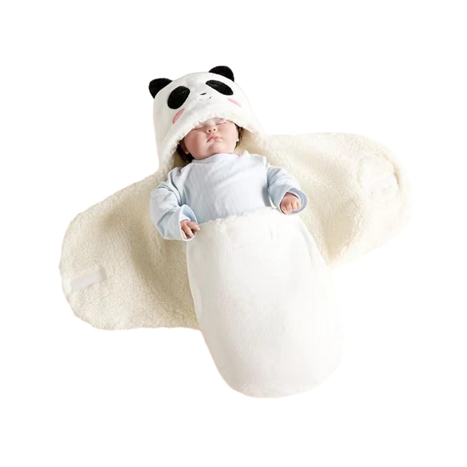 Danolt swaddle blanket close-up shows soft fabric for cozy warmth and comfort.