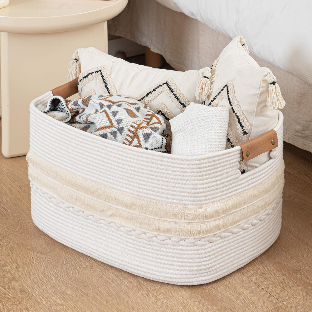 danpinera 108L durable basket with sturdy construction supports daily clutter control
