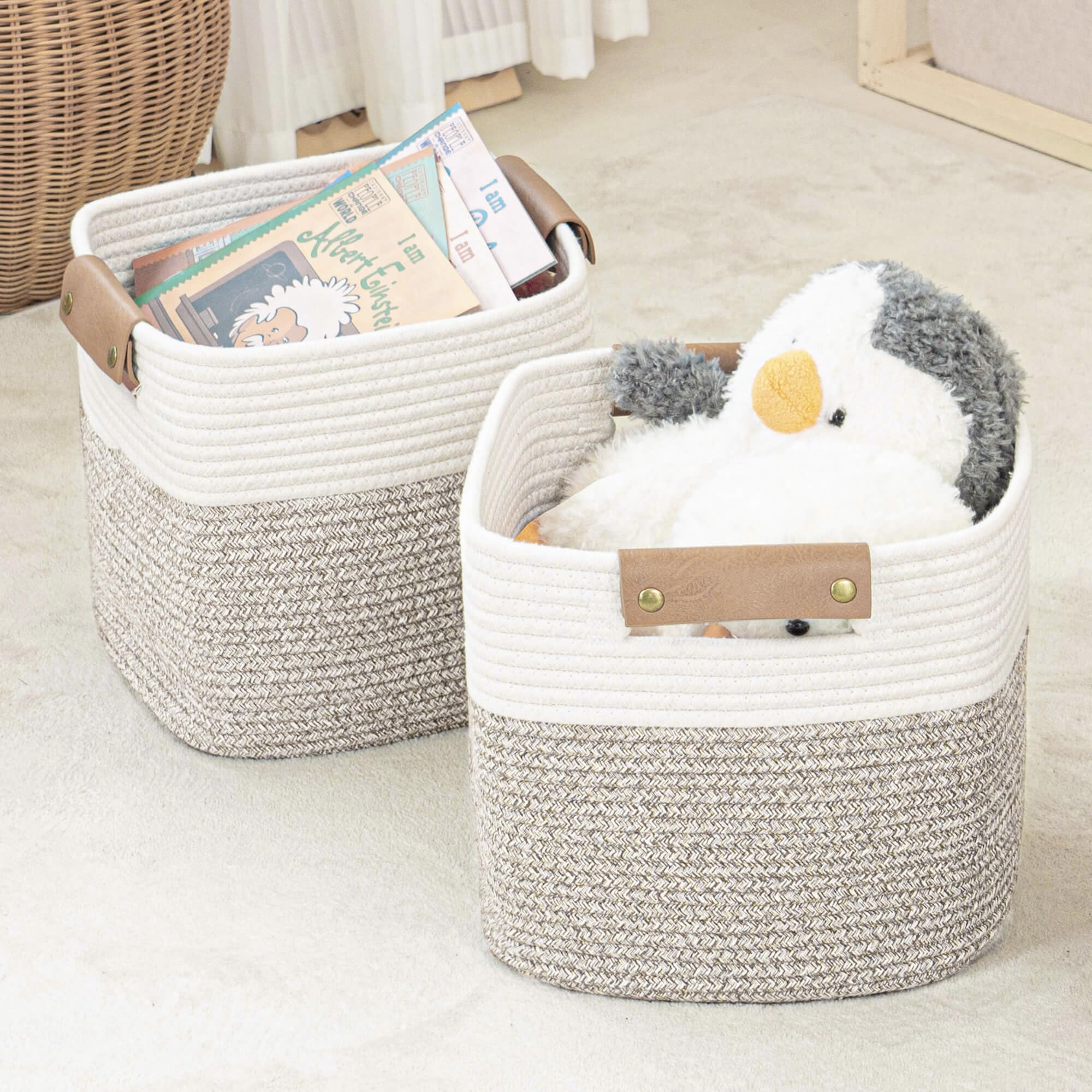 danpinera basket folding storage shape adjustment enables neat organization