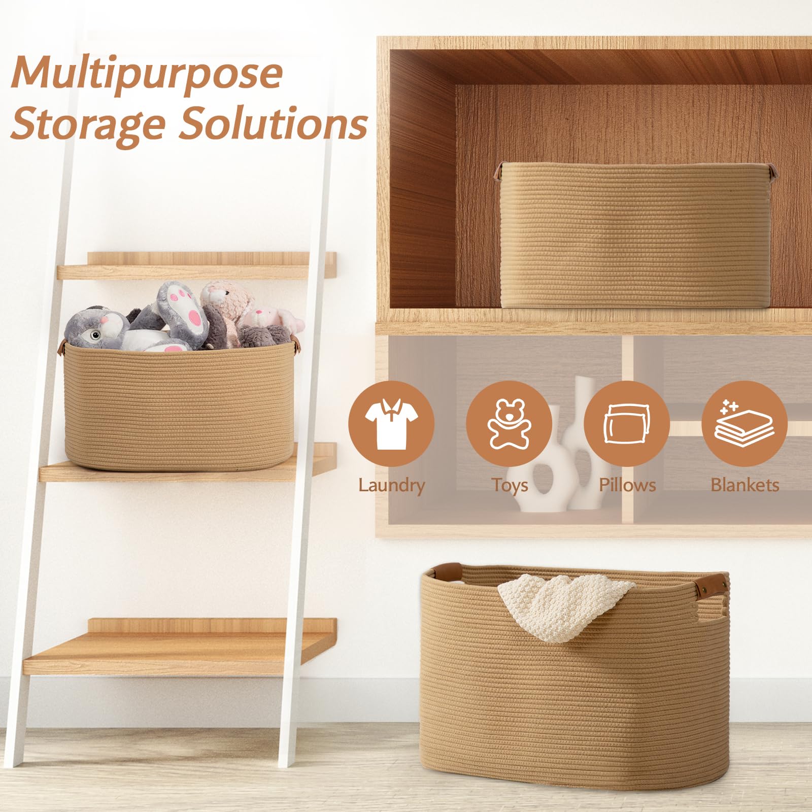danpinera rectangle basket flat-packed and stackable for easy storage.