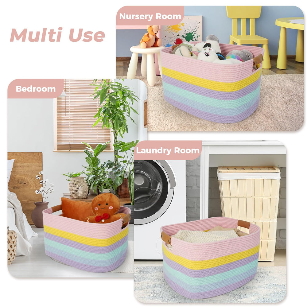 Danpinera washable woven basket is easy-care and low-maintenance.