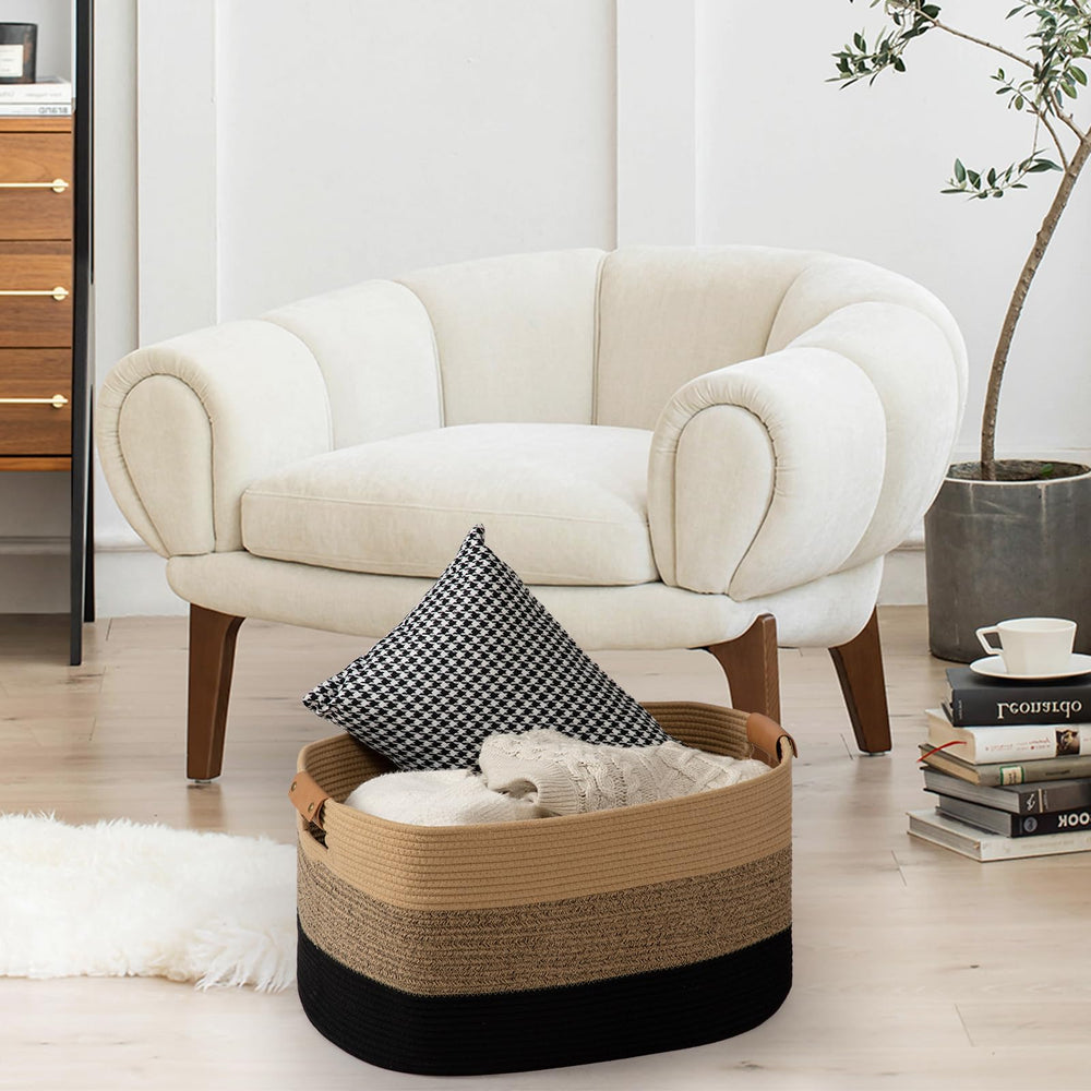 Danpinera machine washable basket on delicate cycle for easy care.