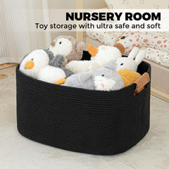 Danpinera nursery bin for toys demonstrates tidy, kid-friendly organization.