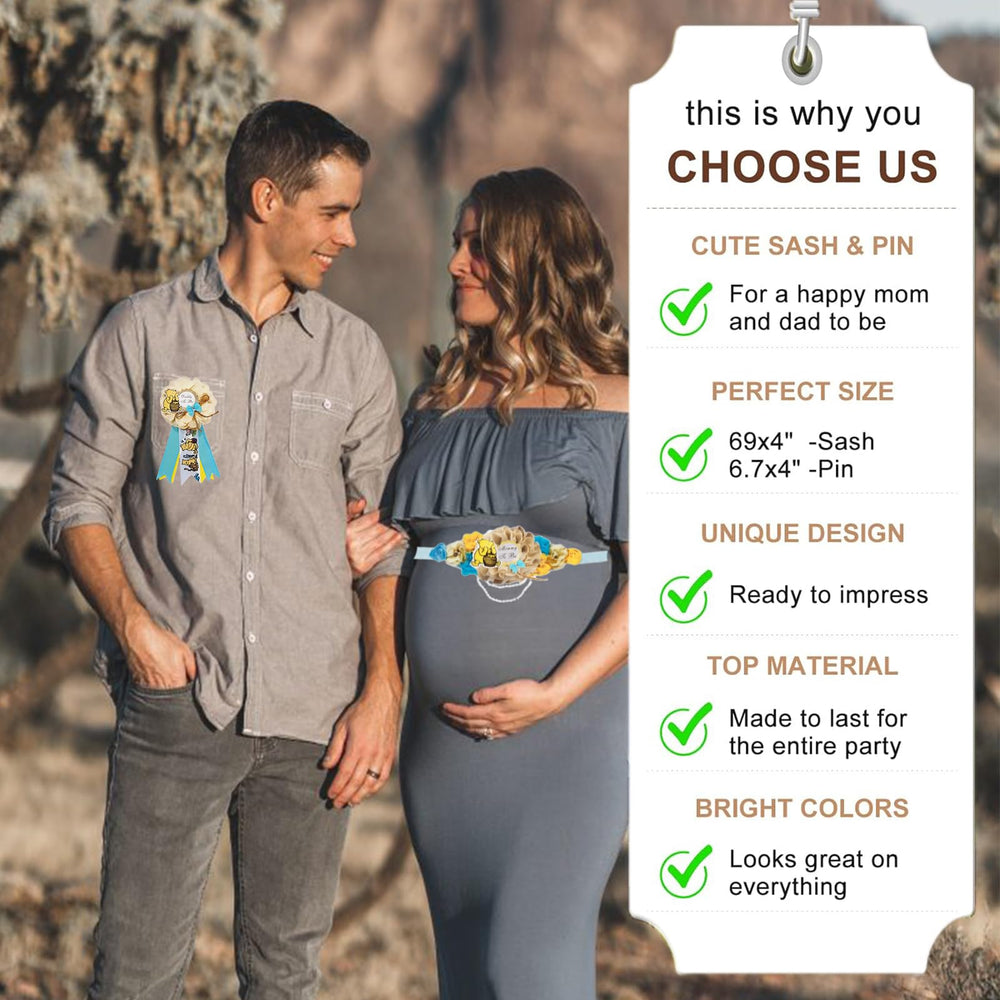 DaperCanly Daddy-to-Be corsage teddy bear adds playful keepsake to baby shower