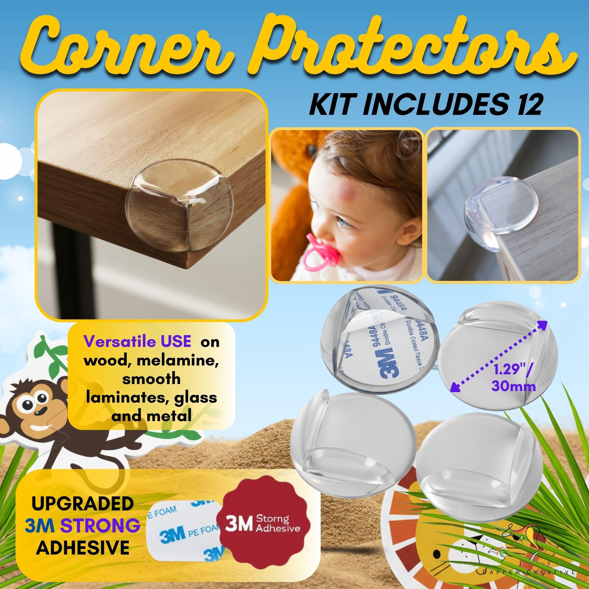 DAPPER CREATIVE adjustable strap locks secure appliances and drawers, reducing access to hazards.