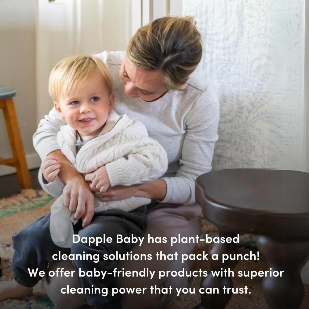 Dapple Baby Foaming Spray cleans toddler dinnerware for a fragrance-free clean.