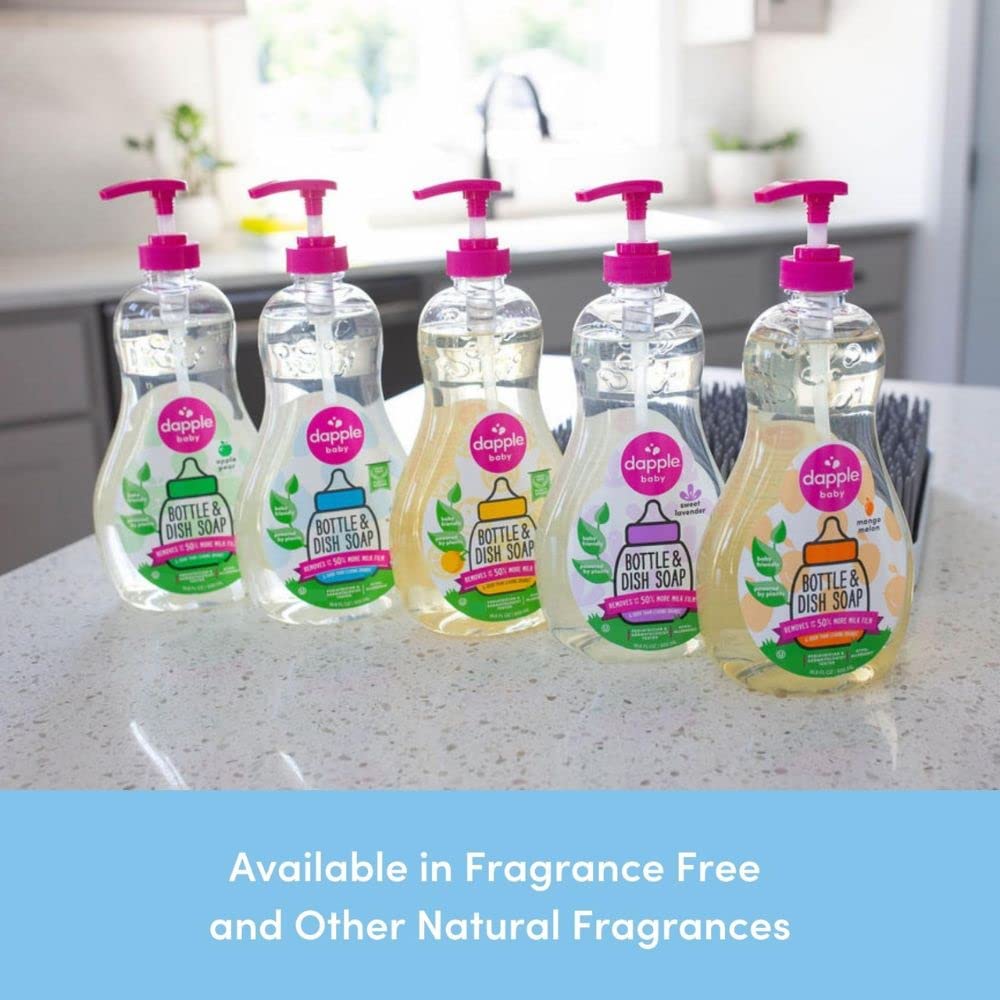 Dapple hypoallergenic formula for sippy cups and baby items, easy rinse.
