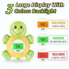 Dar Darouxiao thermometer with 3-color backlight shows bath temperature clearly