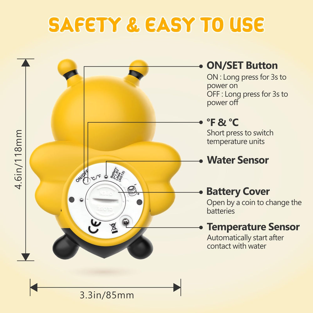 dar darouxiao bath thermometer in use with child for easy temperature reading