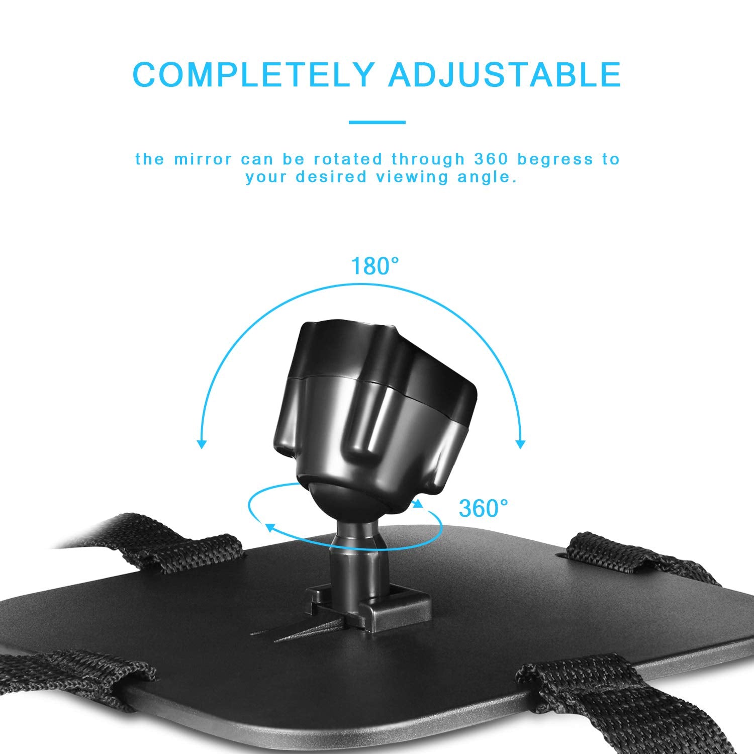 DARVIQS mirror offers universal fit for most vehicles with no tools needed.