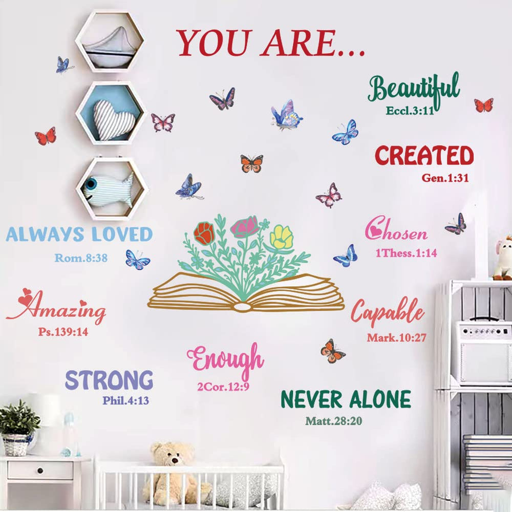 Datesno bloom wall decals water-resistant vinyl for durable bedroom accents.
