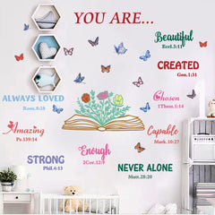 Datesno bloom wall decals water-resistant vinyl for durable bedroom accents.