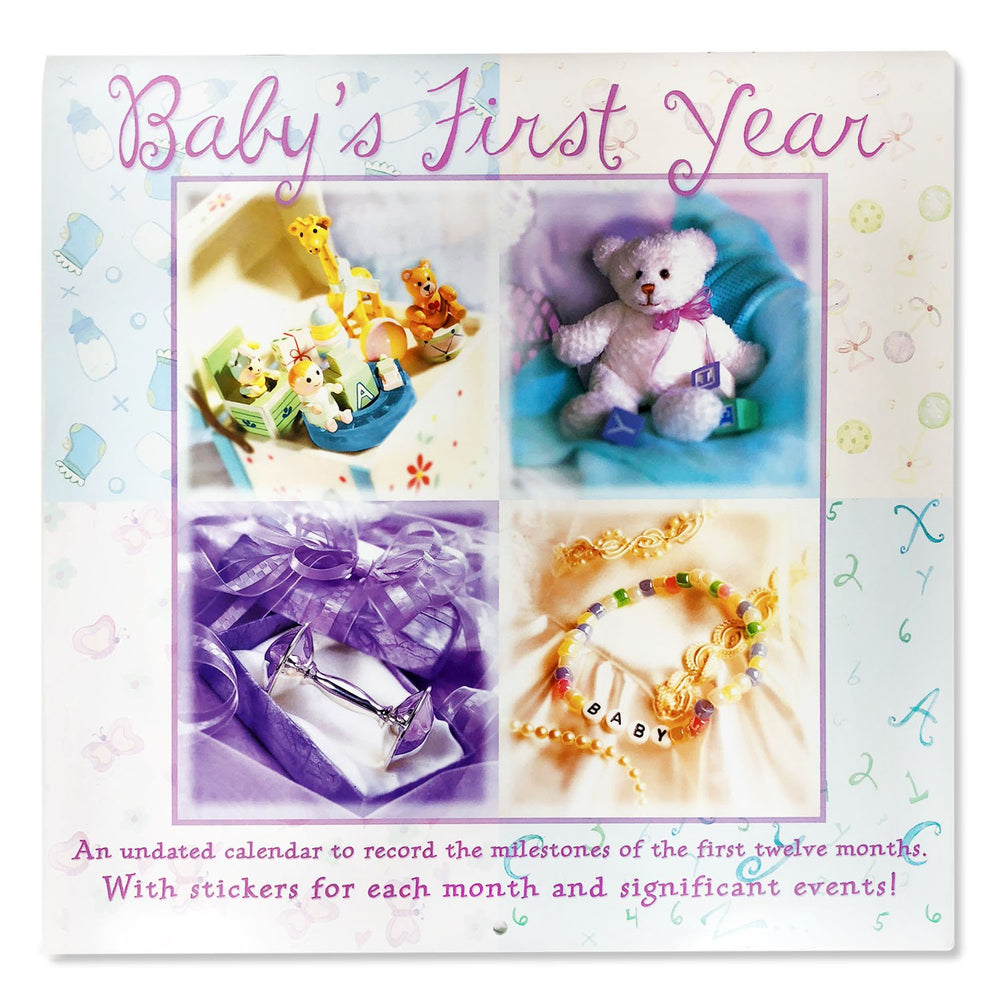 DateWorks Baby Calendar cover with premium keepsake design for wall display