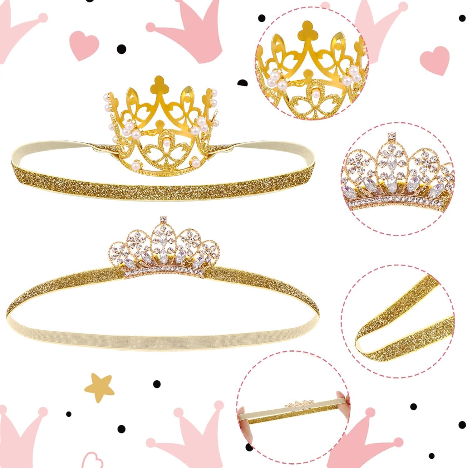 DatingShiny princess tiara accessory ideal for birthday parties and family portraits.