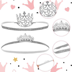DatingShiny crystal-detail tiara close-up showing sparkling rhinestones for special occasions.