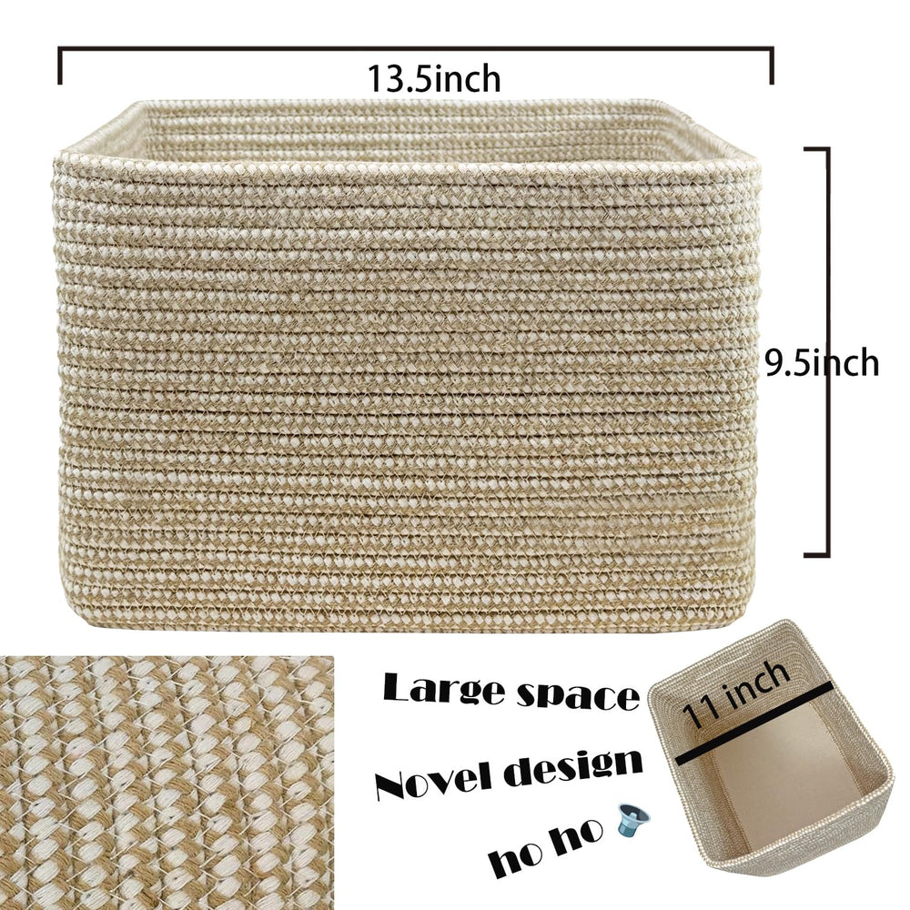 DAVIHOMI small rope basket office organization for documents