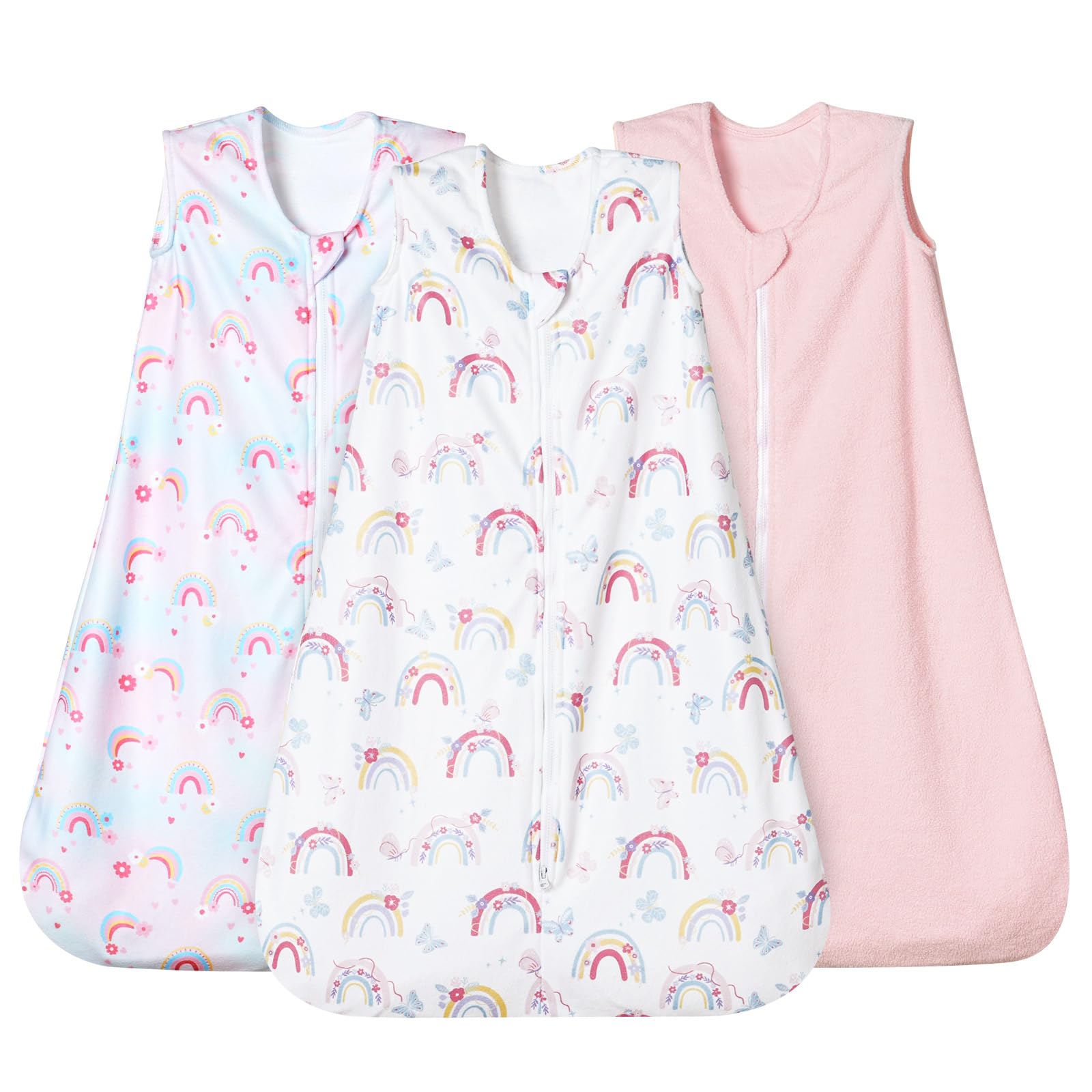 David's Kids sleep sack open keeps baby cozy overnight.