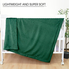 David's Kids 30x40 Emerald Green blanket ideal for crib, stroller, cuddle time