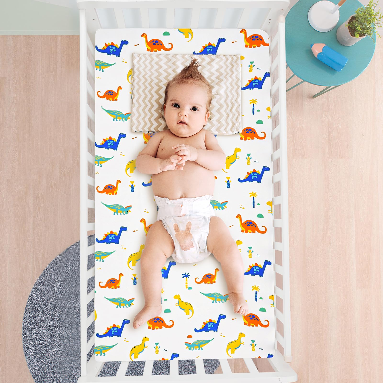 David's Kids 360-degree elastic-fit keeps sheets secure through night movements.