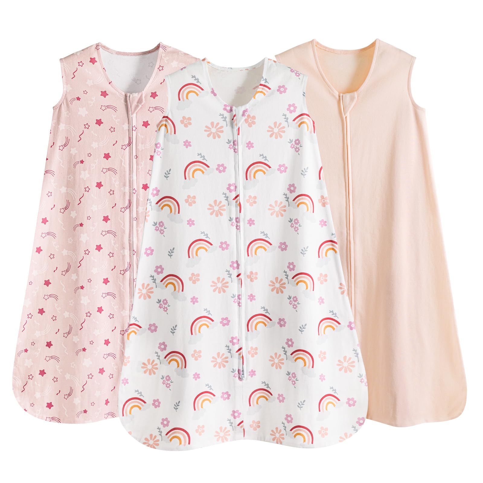 David's Kids 3-pack sleep sack packshot shows soft breathable fabric for baby comfort
