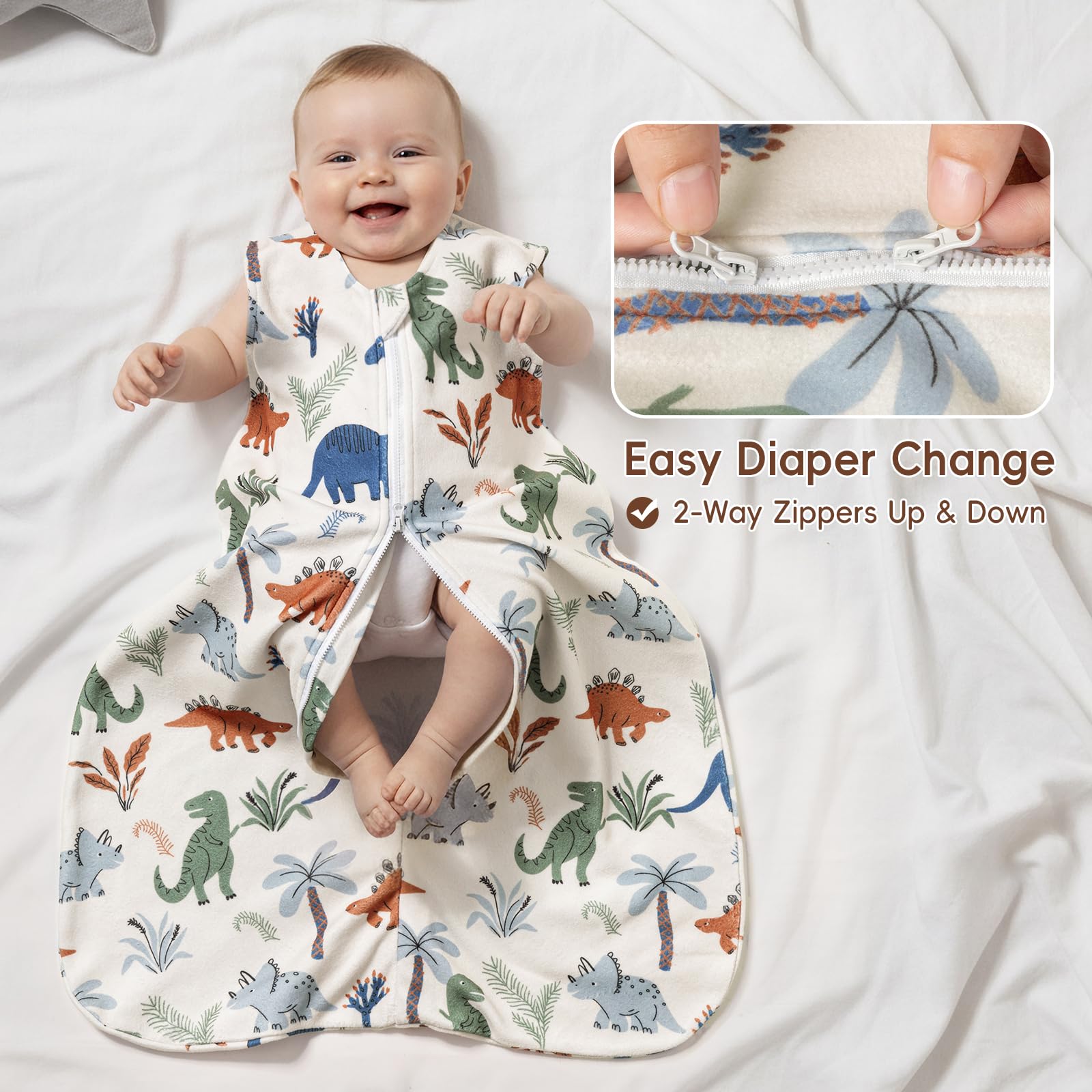 David's Kids pattern variety—woodland and dinosaur designs—adds playful style and appeal.