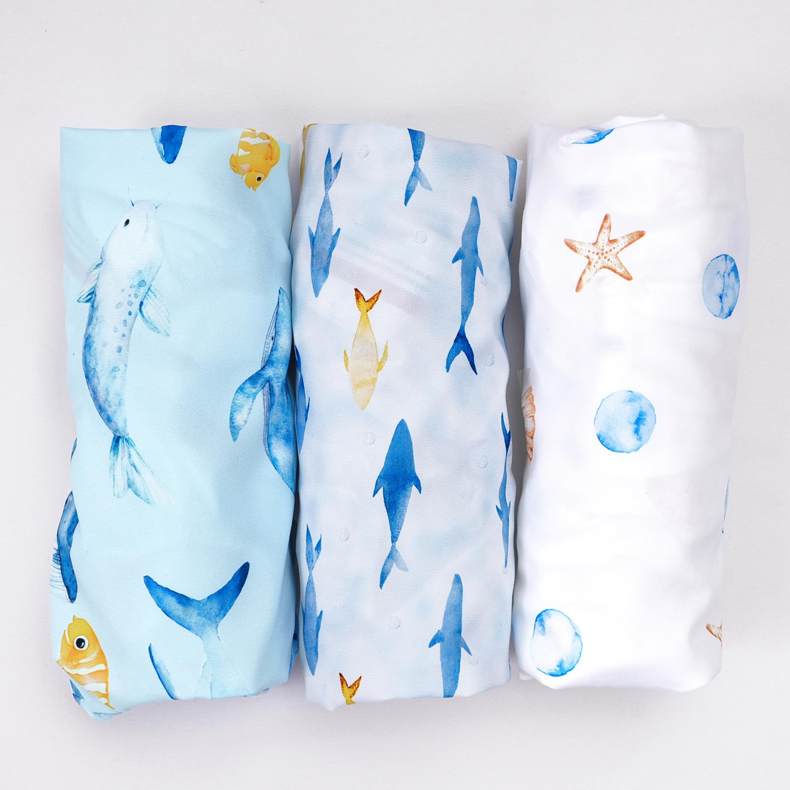 David's Kids bassinet sheets whale pattern highlights kid-friendly design and easy care.