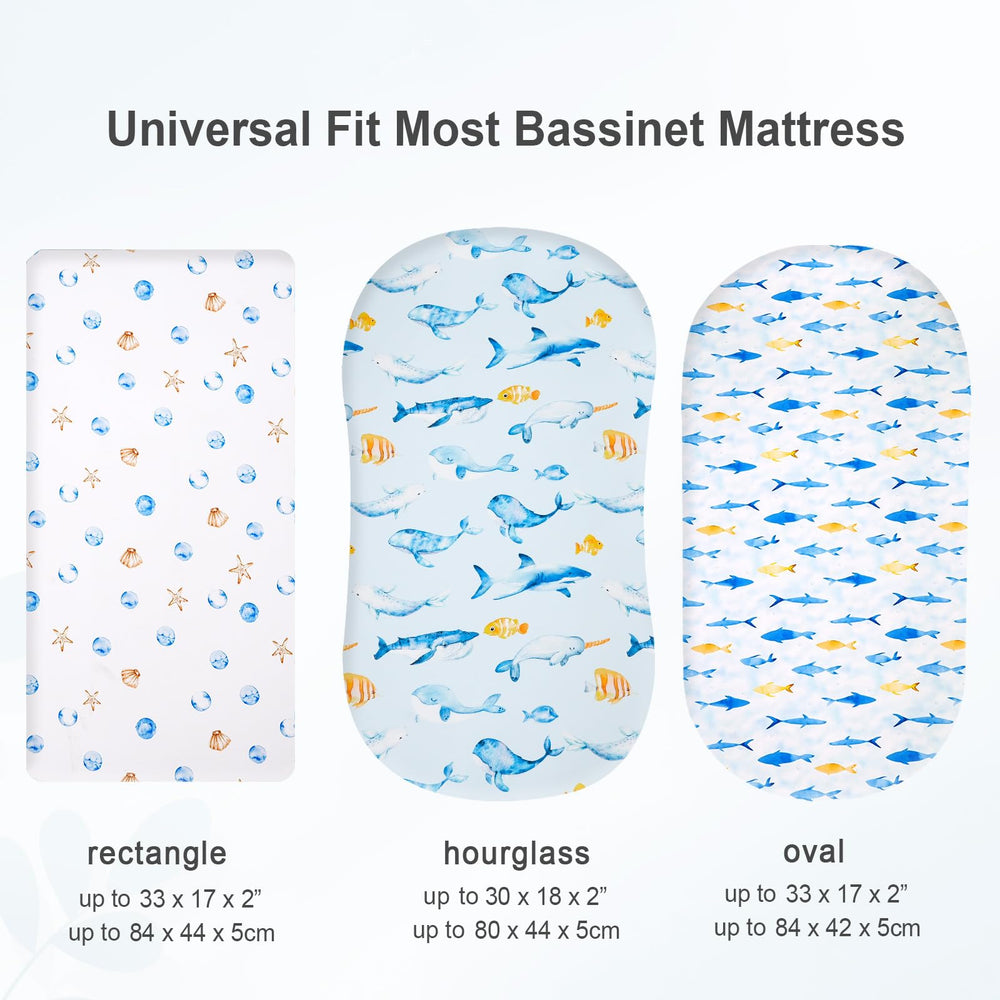 David's Kids bassinet sheets woodland pattern adds gentle charm to bedtime.