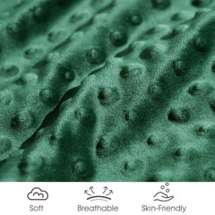 David's Kids 50x60 emerald-green blanket folded ready for crib or stroller.