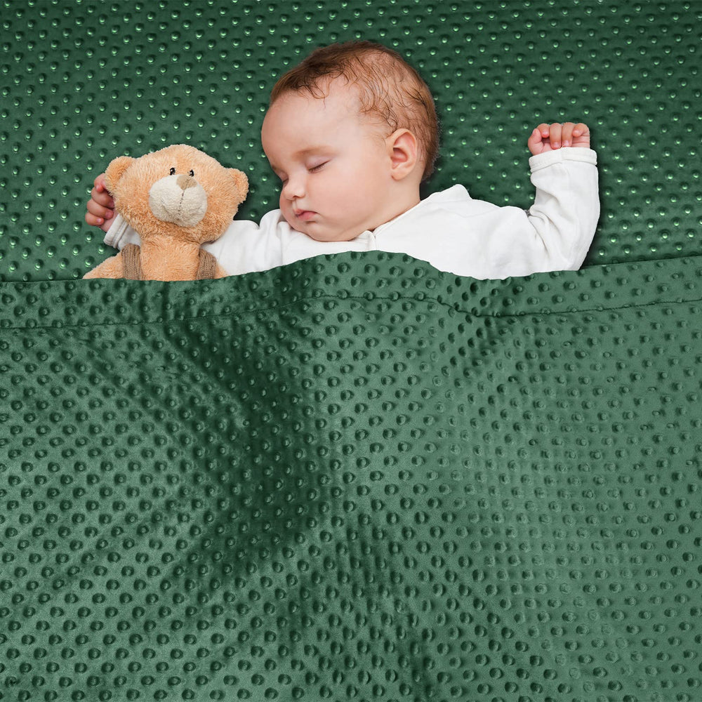 David's Kids blanket in stroller scenario for on-the-go comfort