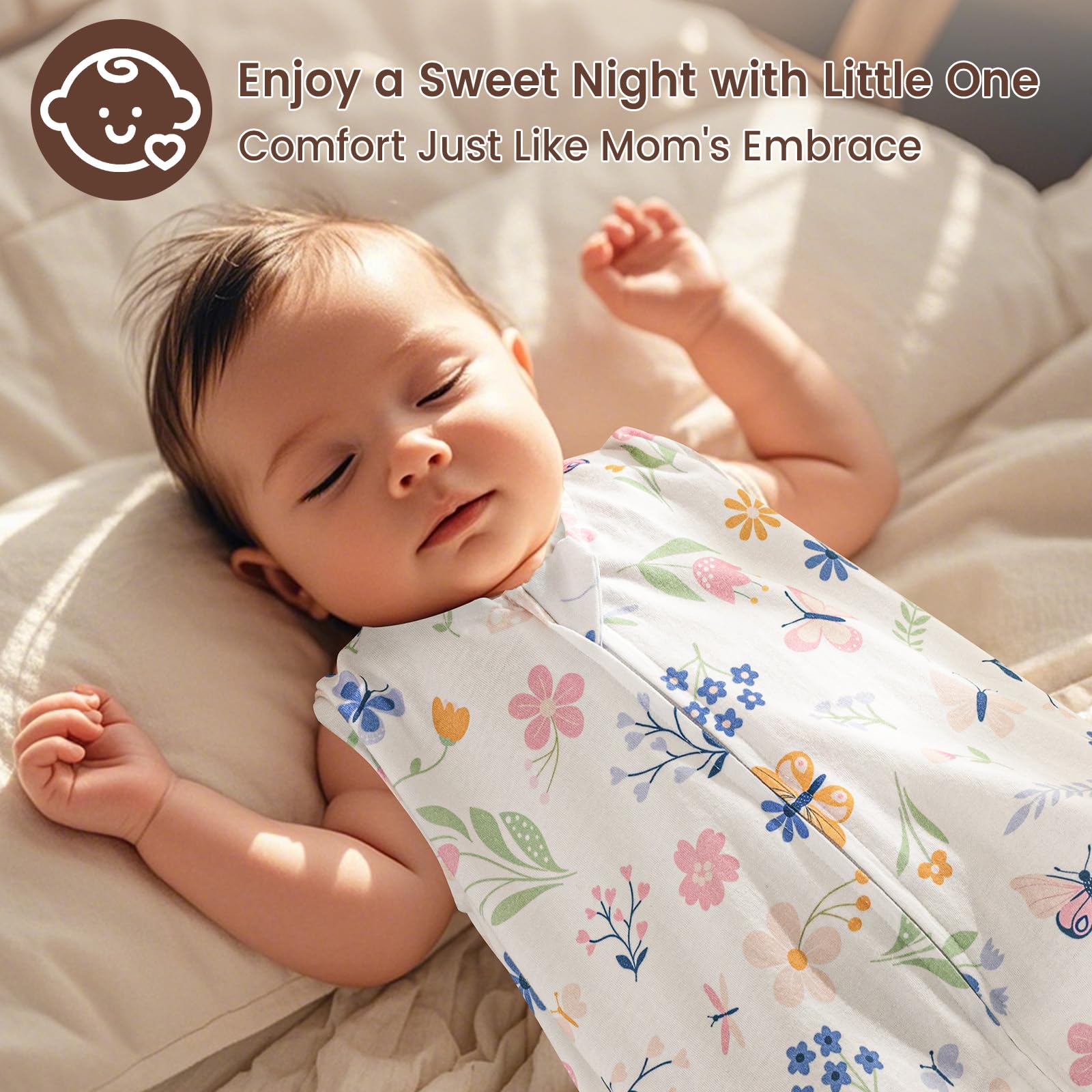David's Kids butterfly sleep sack wash test shows durable fabric after washes.