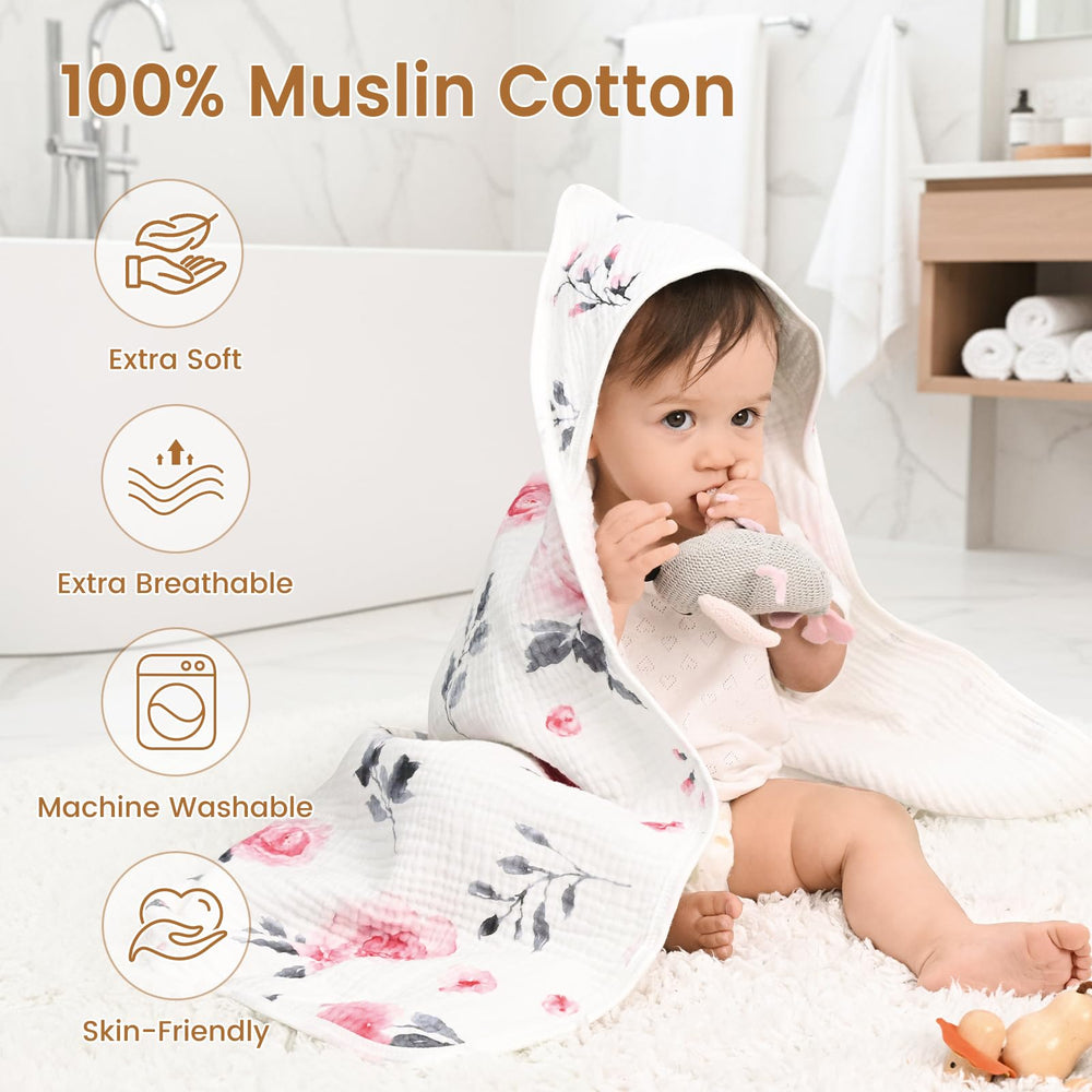 David's Kids hooded towel with a face-safe hood design for comfortable wrapping.