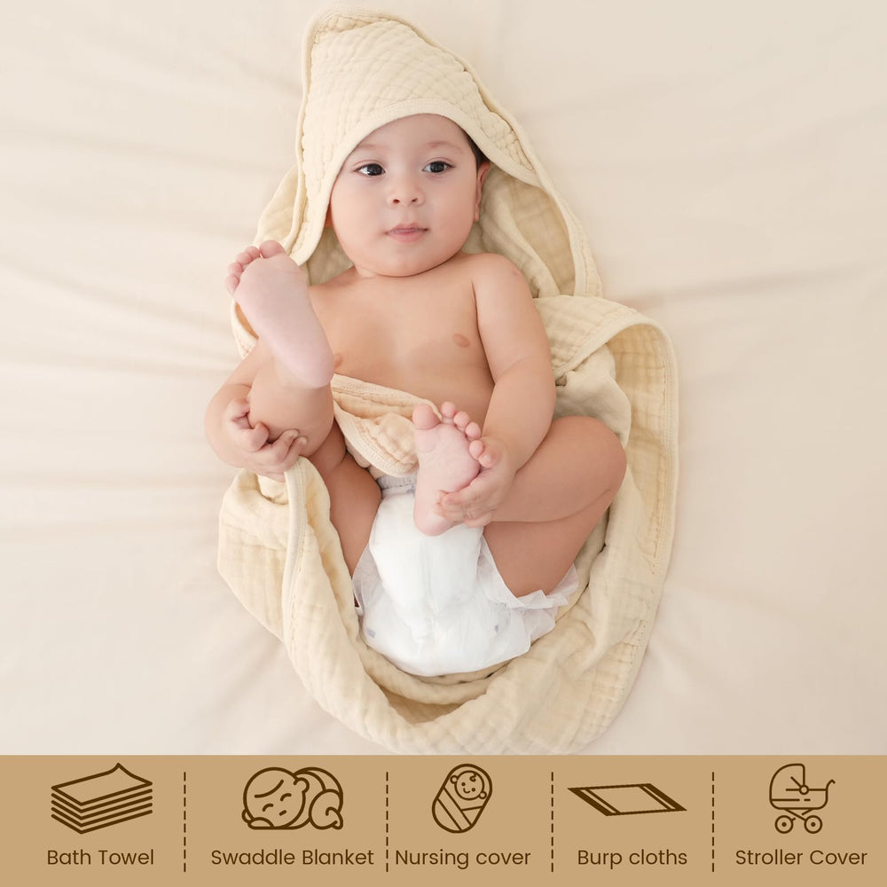 David's Kids hooded towel packaged in a gift box for baby showers.