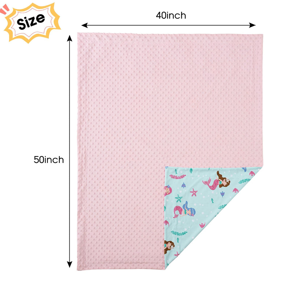 david's kids mermaid minky blanket 40x50 inches provides versatile year-round warmth