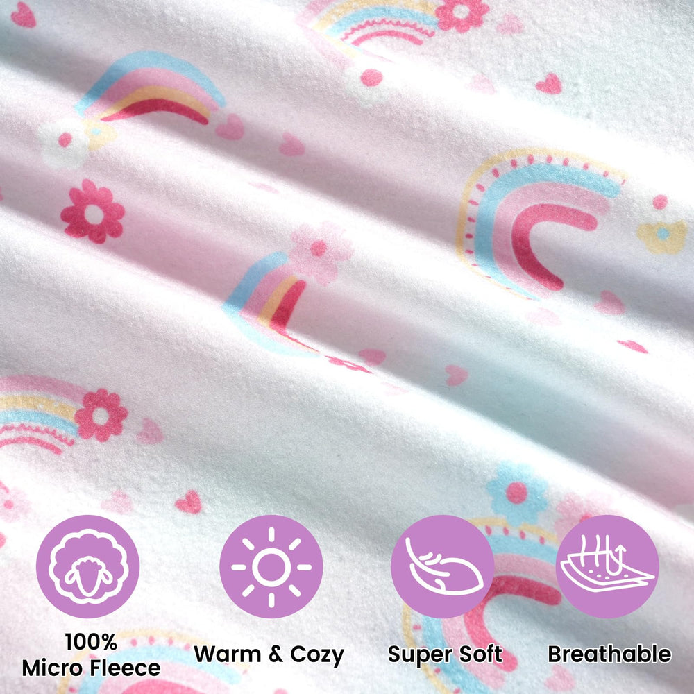 David's Kids micro fleece fabric closeup highlights plush softness.