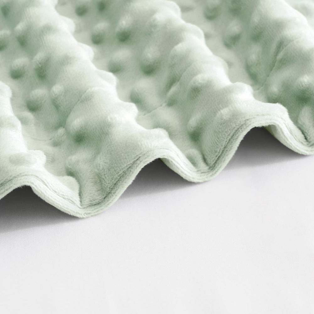 David's Kids Minky blanket on baby sleeping scene emphasizing comfort